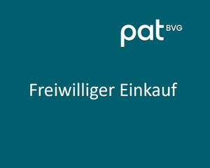 PAT BVG Pensionskasse - Fürs Alter vorsorgen und Steuern optimieren